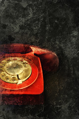 red phone print