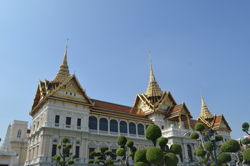 Fototapeta na wymiar Wat Phra Kaew Grand Palace Bangkok / wat phra kaew a temple in bangkok,thailand 