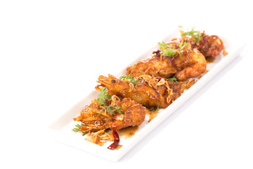 Fried  shrimp with Tamarind Sauce