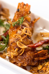 Fried  shrimp with Tamarind Sauce
