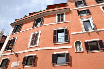 Obraz premium An old traditional architecture in Rome