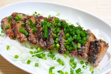 鰹のたたきの竜田揚げ