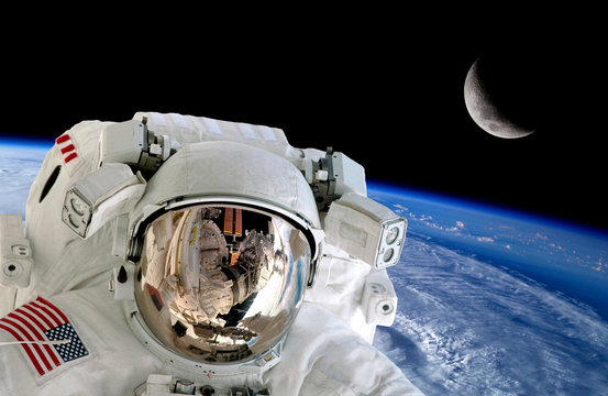 Astronaut Spaceman Isolated Helmet