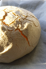 homemade pavlova in kitchen
