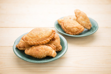 Curry puff stuffed with vegetable