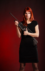 Fototapeta premium Sniper Woman