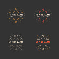 Set of Vector Vintage Labels, Logotypes, Insignias, Badges for Your Business