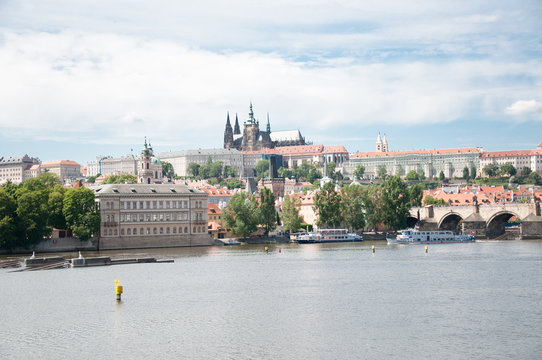 Prague in a sunny day