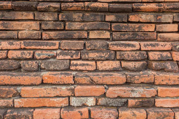  maçonnerie en vieilles briques, temple de Wat Chai , Ayutthaya 