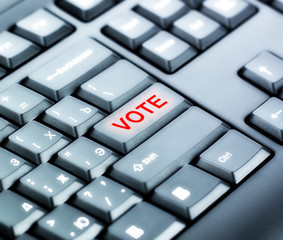 Keyboard with VOTE Button