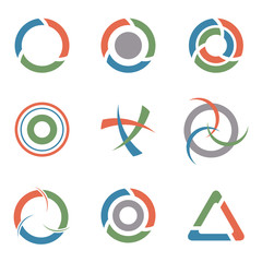 Symbol Set, vector illustration.