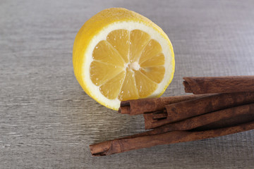 Lemon and cinnamon