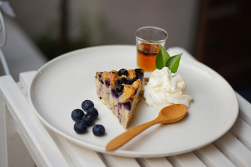 Blueberry cheesecake