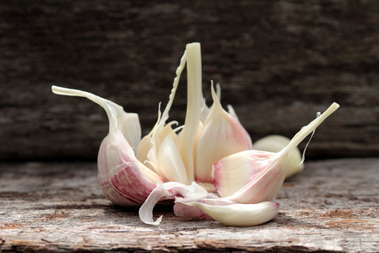 frischer knoblauch