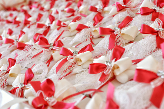 Plenty of Attractive Party Favors on Table Top