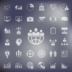 Business and finance icons set.vector/eps10.