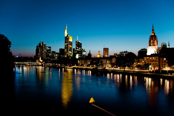 Skyline von Frankfurt - obrazy, fototapety, plakaty