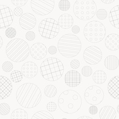 Geometric background with dotted and striped circles