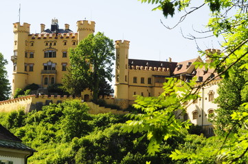 Fototapeta na wymiar Beautiful castle in Bayern, Germany 