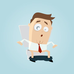 klo toilette sitzen überrascht wc