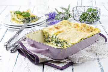 Spinat Lasagne