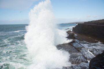 Fototapeta na wymiar Atlantic wave - Doolin, Clare, Irland