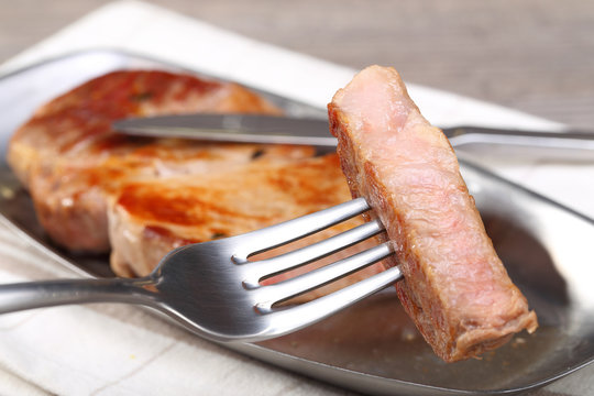 Piece of meat and food background