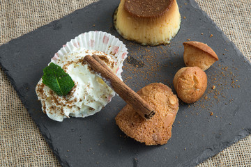 Cinnamon and caramel flan