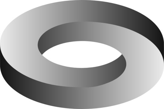 Moebius Ring optische Täuschung