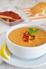 Red lentil soup