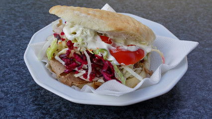 D&ouml;ner Kebab von t&uuml;rkischem Gourmet Koch