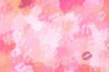 cosmetic pink lips background