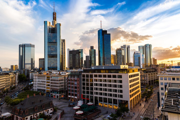 Aerial view of Frankfurt