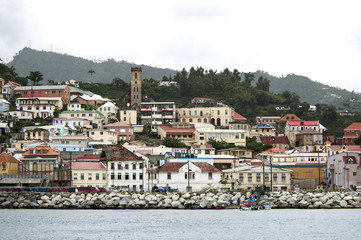Fototapeta premium View of the island Grenada, St. George's, Caribbean 