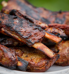 Pork Ribs Off The Grill