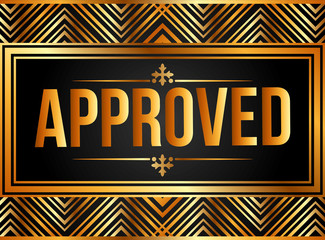 Naklejka premium approved seal