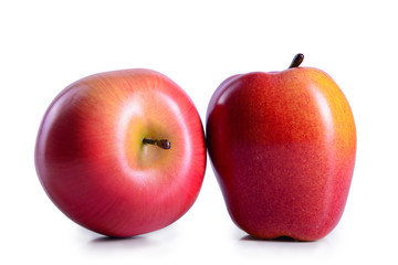 two apples  isolated