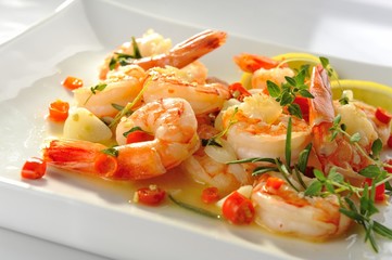 spicy tiger prawns 