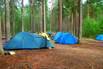 tents in camping