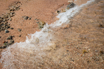 surf on the beach in summer day