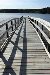 pier on a lake (b)
