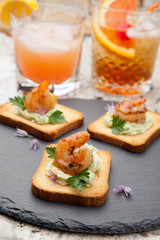 Grilled Shrimp Canape