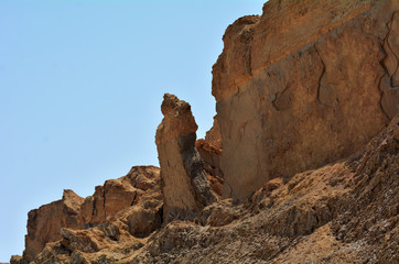 Fototapeta na wymiar Lot's Wife pillar near the Dead Sea, Israel