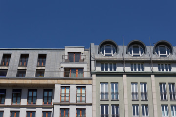 Fototapeta premium Wohnhaus Fassade, Berlin Mitte / Hackescher Markt