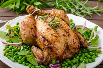 Grilled organic bio chicken