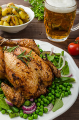 Grilled organic bio chicken