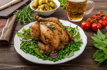 Grilled organic bio chicken