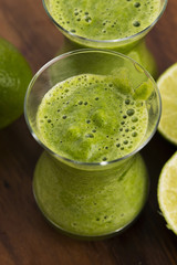 Healthy green drink, vegetable juice