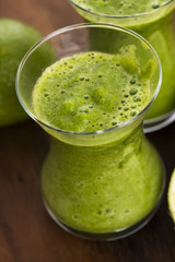 Healthy green drink, vegetable juice