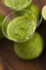 Healthy green drink, vegetable juice